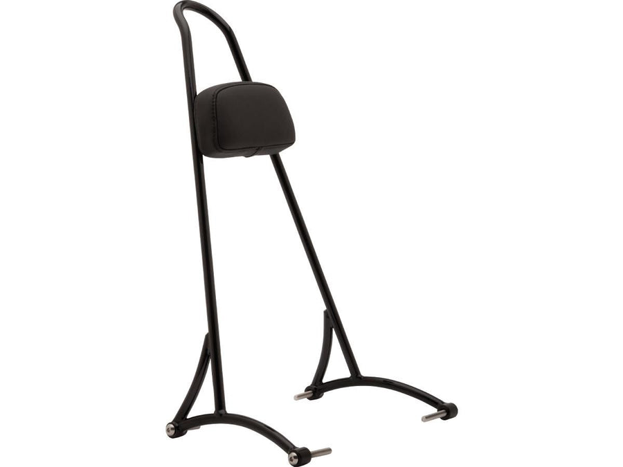 Harley Davidson Sportster [2004-2020] – Hohe Sissy Bar mit Polster Schwarz