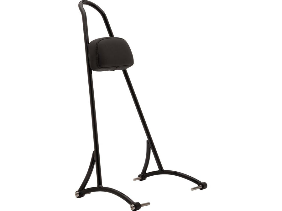 Harley Davidson Sportster [2004-2020] – Hohe Sissy Bar mit Polster Schwarz