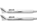 Harley Davidson Touring [1995-2016] – Fishtail Slip-On Schalldämpfer Chrom-3