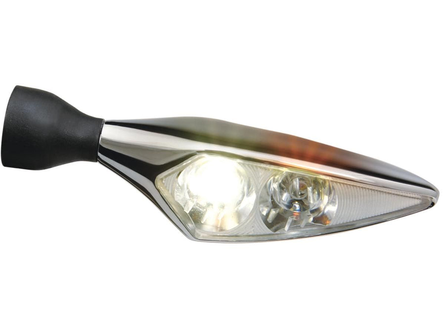 Harley Davidson - Micro Rhombus PL Titan Led Blinker/Position Light sul titanio anteriore sinistro ...