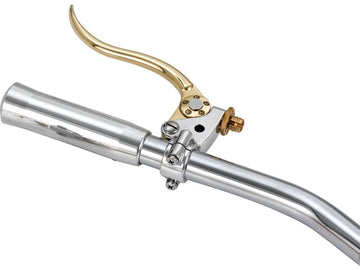 Harley Davidson-Deluxe Clutch Train Bracket Brass Polished Lever Aluminium