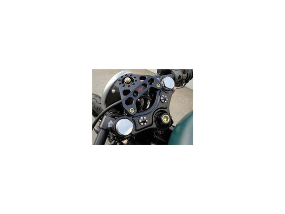 Harley Davidson Dyna [1992-2017] – Scheinwerferhalterung Silber Eloxiert Klar