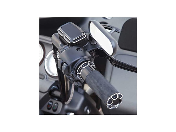 Harley Davidson Touring [2008-2024] -Snit-fuusio käsittelee Black Anodised 1 "