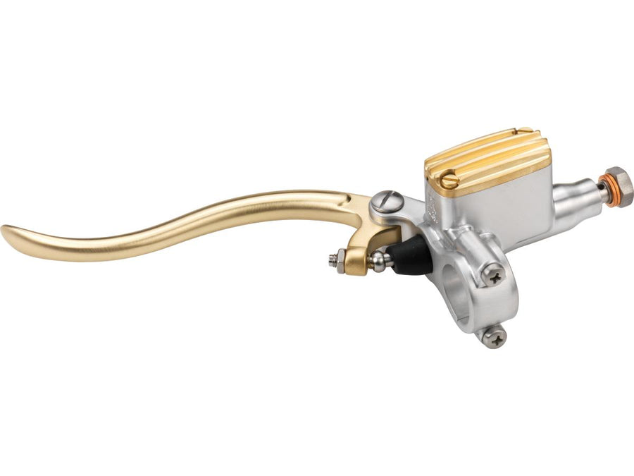 Harley Davidson – Deluxe Kupplungs-Hauptzylinder-Kit Messing Satin Hebel und