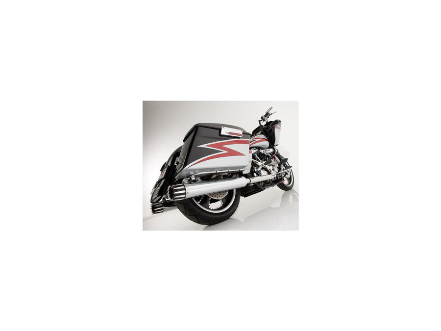 HARLEY DAVIDSON - 3,5 "Capinho de tampa final Jaffe Afterburner Black Cut 3.5"