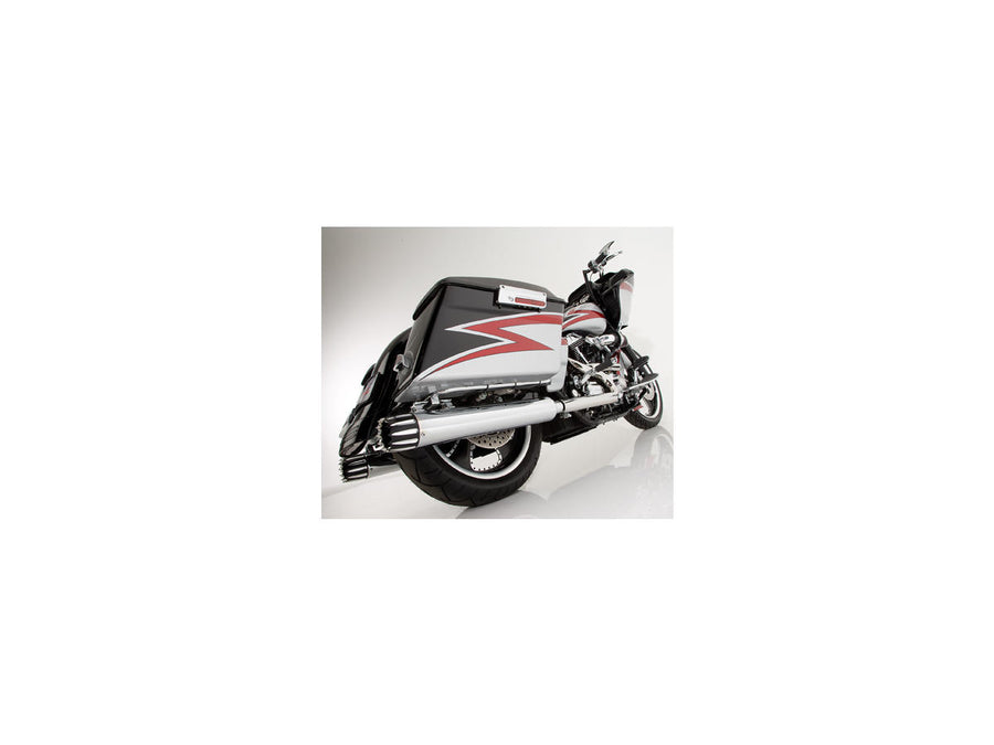 HARLEY DAVIDSON - 3,5 "Capinho de tampa final Jaffe Afterburner Black Cut 3.5"