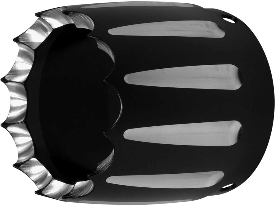 HARLEY DAVIDSON - 3,5 "Capinho de tampa final Jaffe Afterburner Black Cut 3.5"