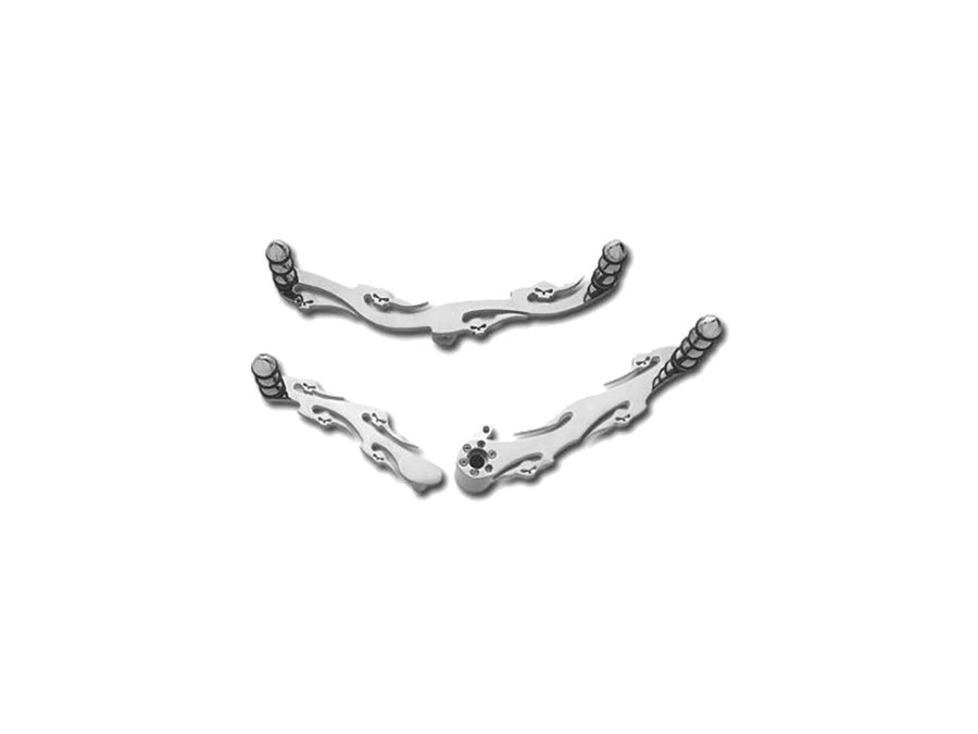 Harley Davidson Touring [2008-2013] -flame et crâne 08-up h / t set querlenker