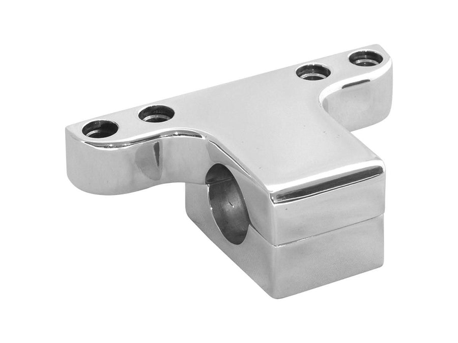 Harley Davidson – Slim Line Tacho-Lenkerklemme mit Anzeigelochern Chrom
