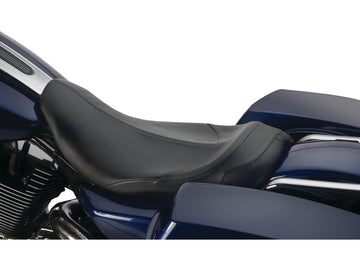 Harley Davidson Touring [1997-2007] -Phoenix glat sæde sort læder vinyl - 0