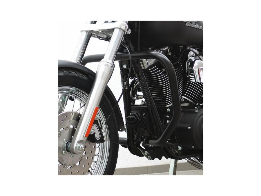 Harley Davidson Dyna [2006-2017] -Highwaybar vpředu, černý dálniční bar