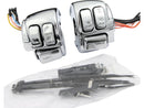 Harley Davidson Sportster [2006-2013] -Crome styret Switch Housing Kit med brytere-1