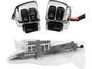 Harley Davidson Sportster [2006-2013] -CHROME-STERING SWITCH SWITCH HOUSING KIT MED SWITCHES-3