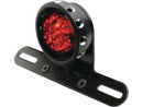 Harley Davidson – Retro durchbohrtes LED-Rücklicht mit Halterung Schwarz LED-1