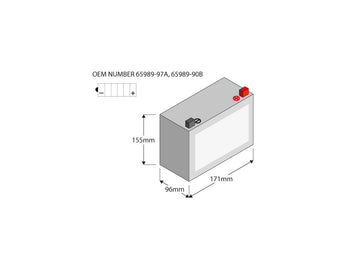 Harley Davidson Dyna [1991-1996] – ETX16L Power Batterie AGM, 325 A, 19,0 Ah - 0