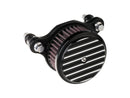 Harley Davidson Dyna [1999-2017] -High-Performance Air Filter Black, Ribbed-1