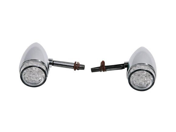 Harley Davidson – Bullet LED Blinker Aluminium Klar LED