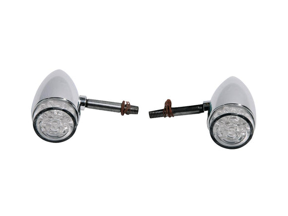 Harley Davidson – Bullet LED Blinker Aluminium Klar LED
