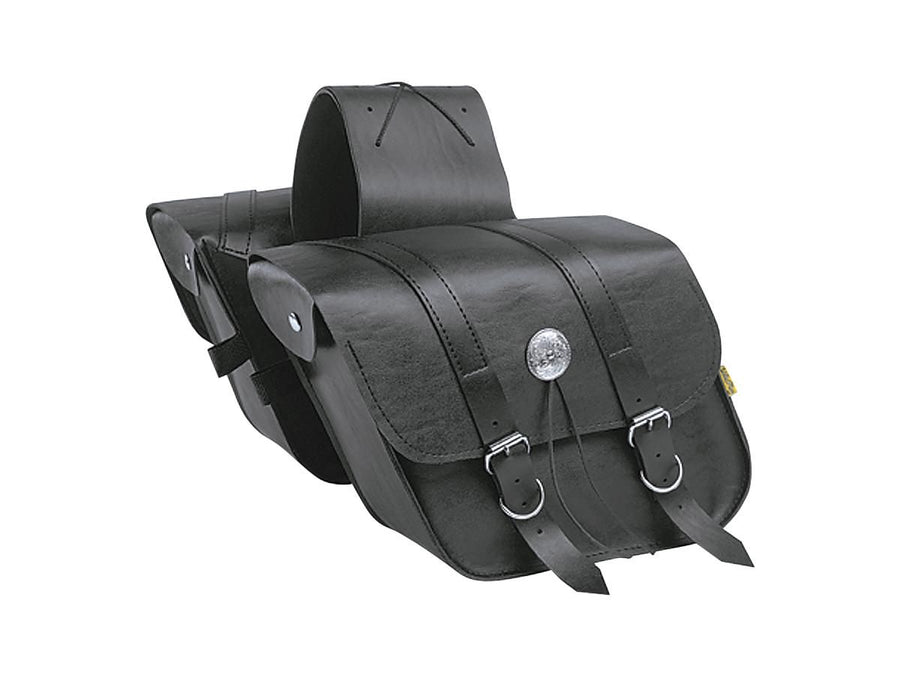 Harley Davidson Compact Slanted Throw-Over Saddlebags Μαύρο