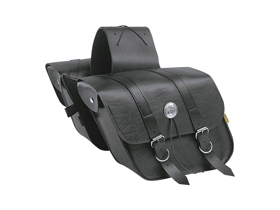Harley Davidson Compact Slanted Throw-Over Saddlebags Μαύρο