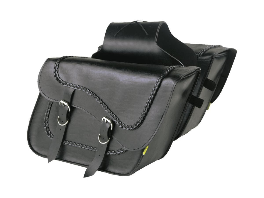 Harley Davidson – Geflochtene Schräg Überwurf Satteltaschen Fleetside