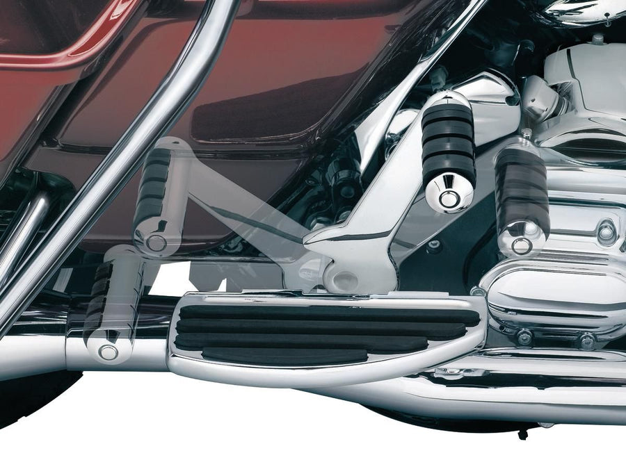 Harley Davidson FLHTCUSE2 [2007-2007] – Verstellbare Beifahrer-Fußrasten Chrom