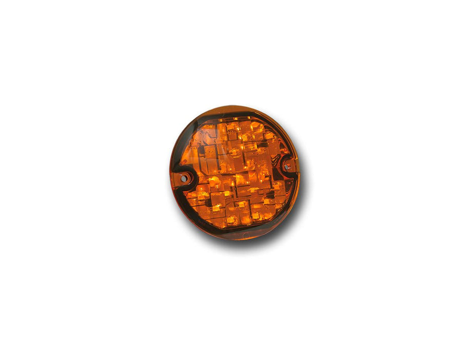 Harley Davidson FLHTCU [2012-2013] – Flat-Style Blinkereinsatz Chrom Bernsteinfarbene