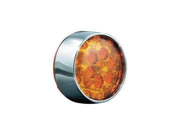 Harley Davidson FLHTCU [2012-2013] – Flat-Style Blinkereinsatz Chrom Bernsteinfarbene - 0