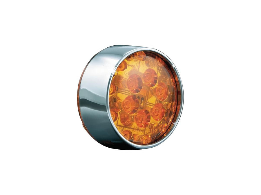 Harley Davidson FLHTCU [2012-2013] – Flat-Style Blinkereinsatz Chrom Bernsteinfarbene
