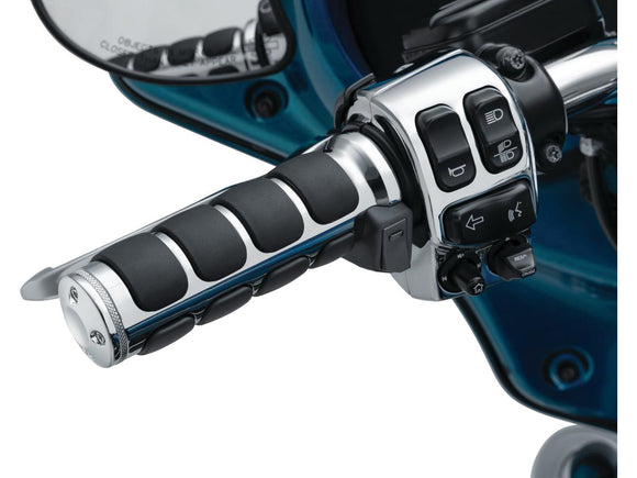 Harley Davidson Touring [2008-2024] -iso opvarmede håndtag Chrom 1 "Gasstog efter ledning