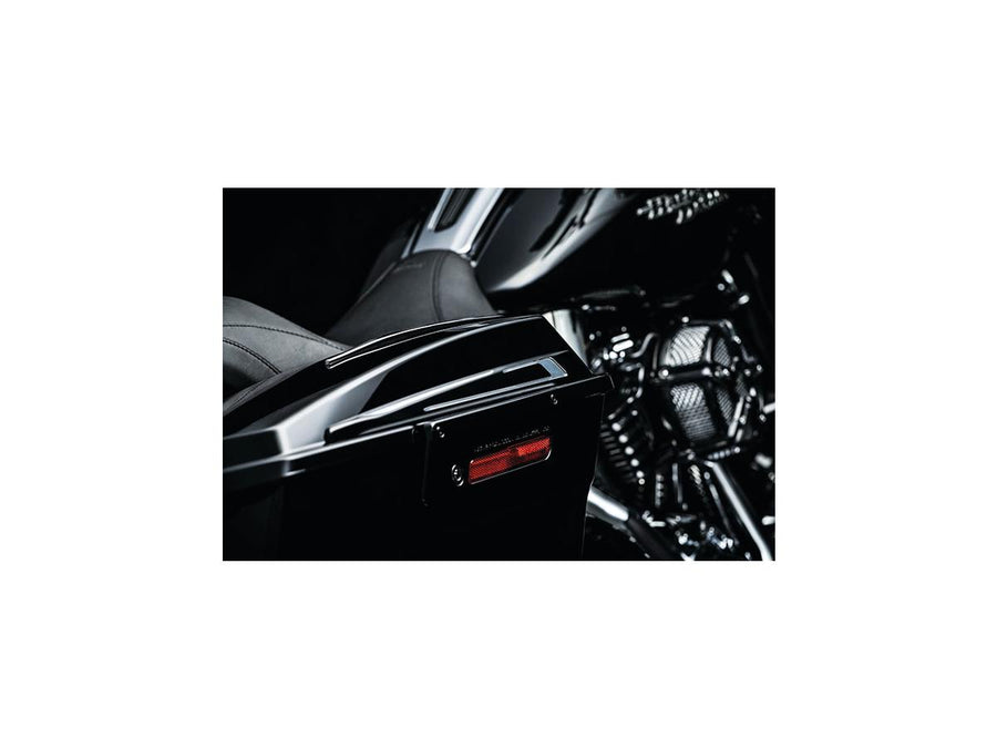 Harley Davidson Touring Hinweis [1993-2013] – Satteltaschendeckel-Akzent Schwarz
