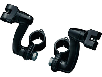 Harley Davidson-Langhorn Offset-fodstøtter med 1-1/4 "Magnum