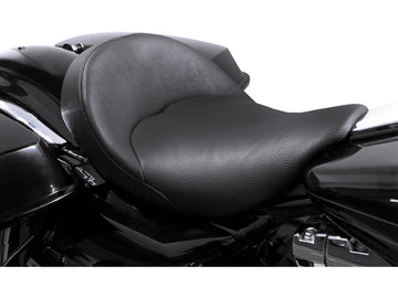 Harley Davidson Touring [2008-2025] -Bigist Solo Vinyl Seat Black Vinyl