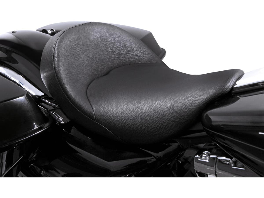 Harley Davidson Touring [2008-2025] -Bigist Solo Vinil Seat Vinil preto