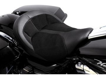 Harley Davidson Touring [2008-2025] -Bigist Solo Air-2 Seat Black