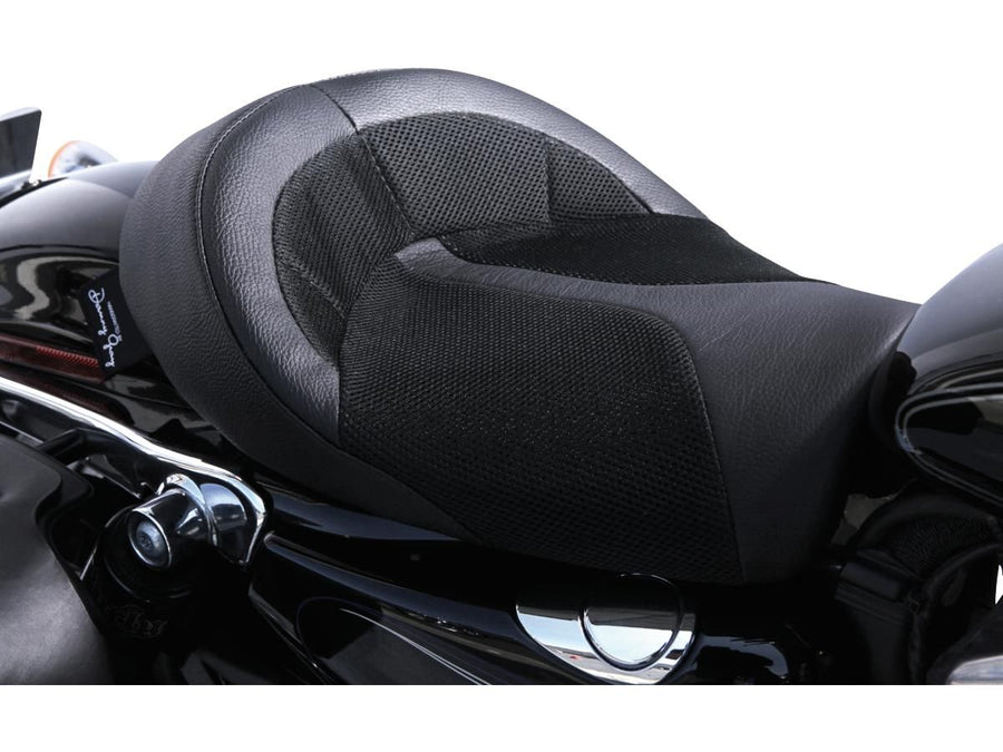 Harley Davidson Dyna [2006-2017] – BIGIST Solo Air-2 Sitz Schwarz