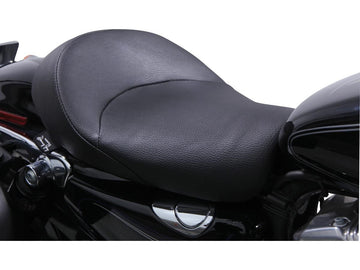 Harley Davidson Sportster [2004-2020] -Bigist Solo Vinyl Seat Black Vinyl