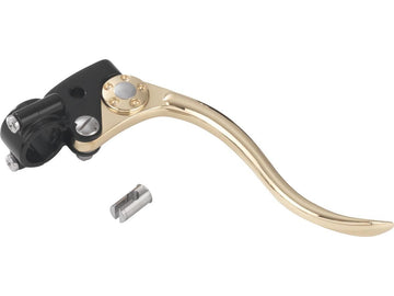 Harley Davidson - Deluxe Brake Base Montage Brass Polised Lever Black 1 "