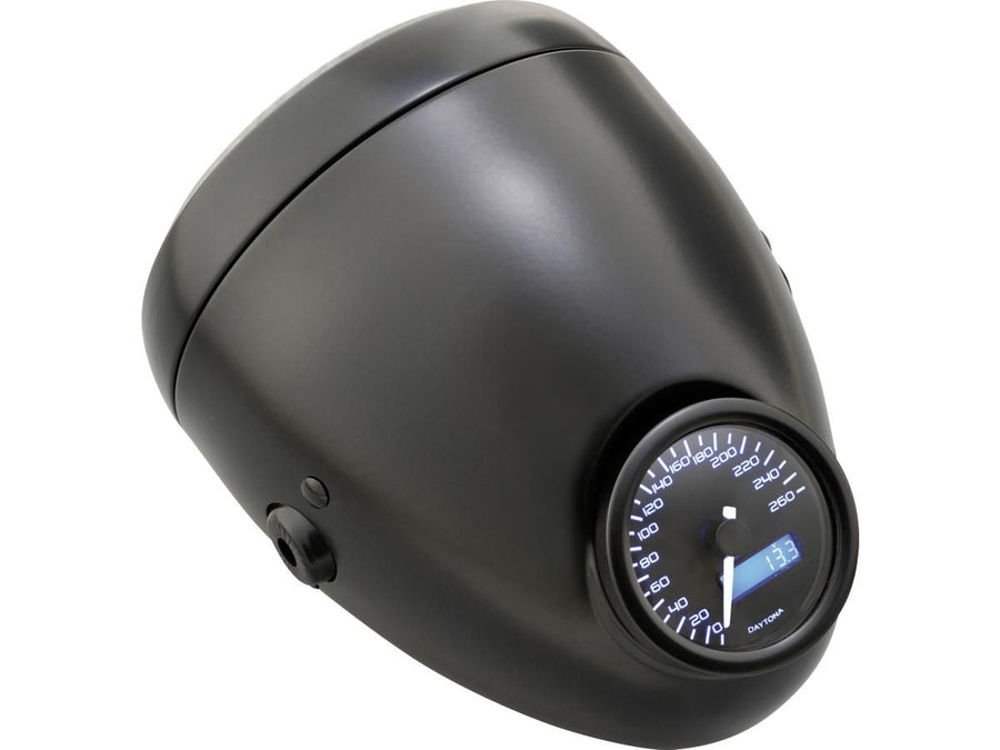 Harley Davidson - Vintage 5 3/4 "Polvo negro del faro -Creado H4