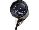 Harley Davidson - Velona Tachometer 48 mm, Svartmätare i rostfritt stål-3