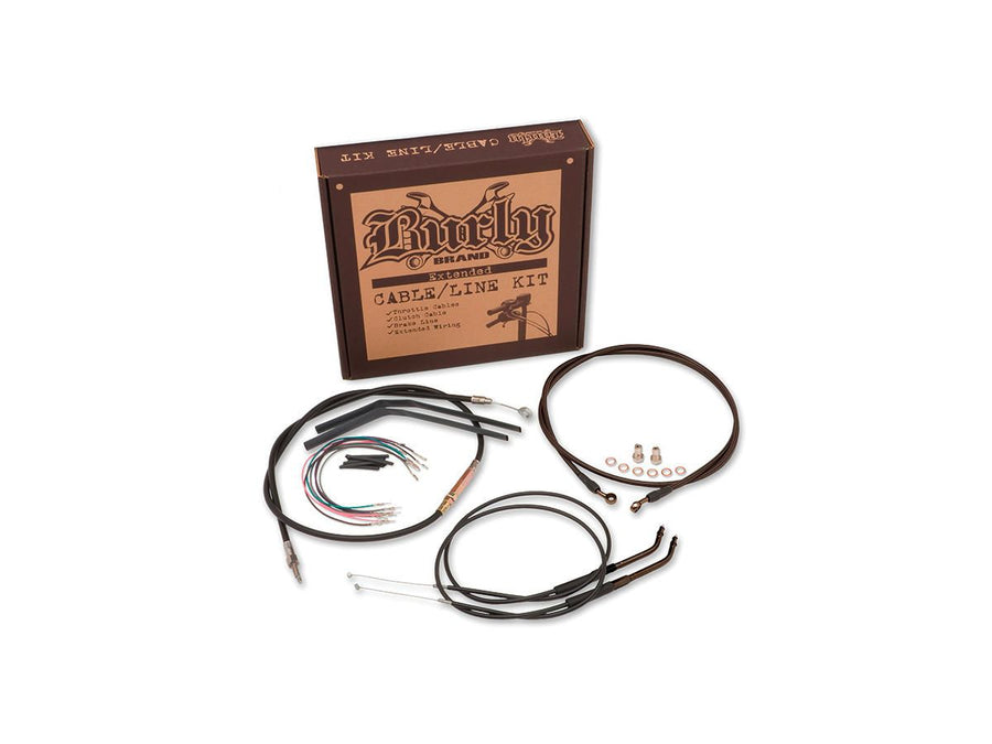 Harley Davidson FLSTN [2014-2014] – 16" Gorilla Bar Kabelsatz Schwarz Vinyl ABS