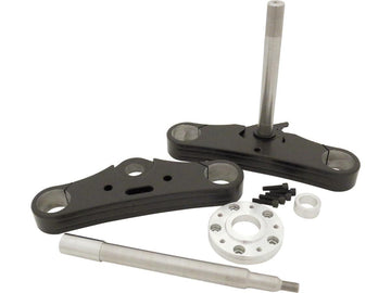 Harley Davidson Dyna [2004-2007] -Cork Bridge, 39 mm, 0 °, Black Fork Bridge Set