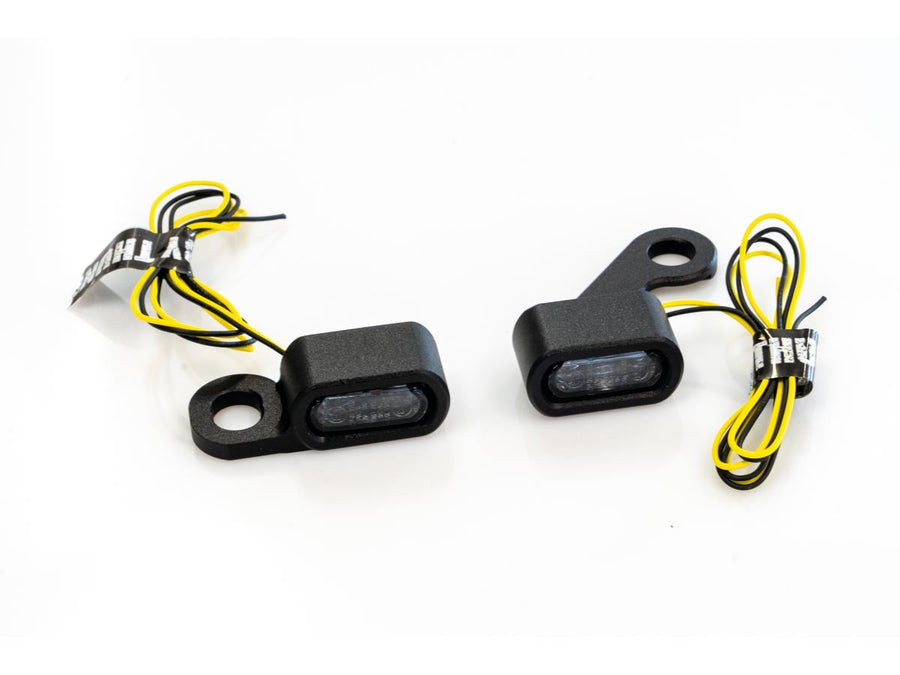Harley Davidson Touring [2021-2024]-Stripes LED Turn Signal em preto com revestimento de pó