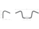 Harley Davidson Touring [2008-2013] -1 1/4 "Fat Excavator Groom non remarqué à 3 trous-2