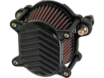 Harley Davidson Dyna [1999-2017] – Omega V-Fin Luftfilter Schwarz