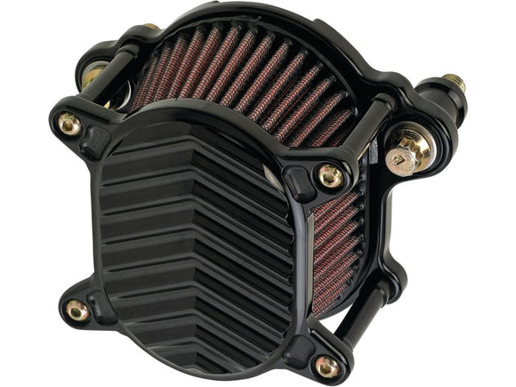 Harley Davidson Dyna [1999-2017] -OMega V-Fin Air Filter Black