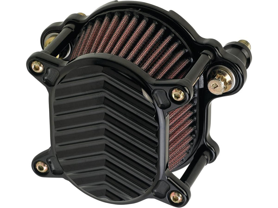 Harley Davidson Dyna [1999-2017] – Omega V-Fin Luftfilter Schwarz