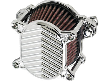 Harley Davidson Dyna [1999-2017] – Omega V-Fin Luftfilter Chrom
