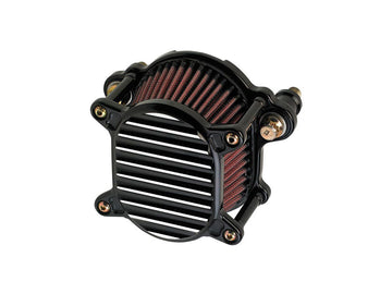 Harley Davidson Sportster [1991-2006] -Omega Filter de aire acanalado negro