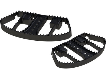 Harley Davidson Touring [1985-2025] -MX-stil gratis bræt sort pulverlakeret ...